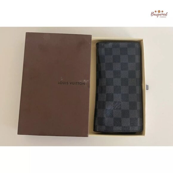 Authentic Louis Vuitton Damier Graphite Coated Canvas Leather Brazza Wallet 2008 - Picture 13 of 13